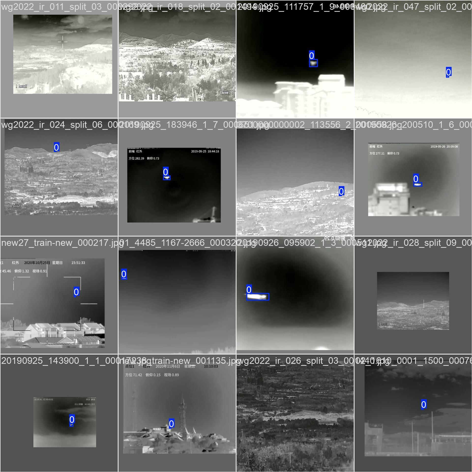 Infrared UAV detection visualizations from the course project report.